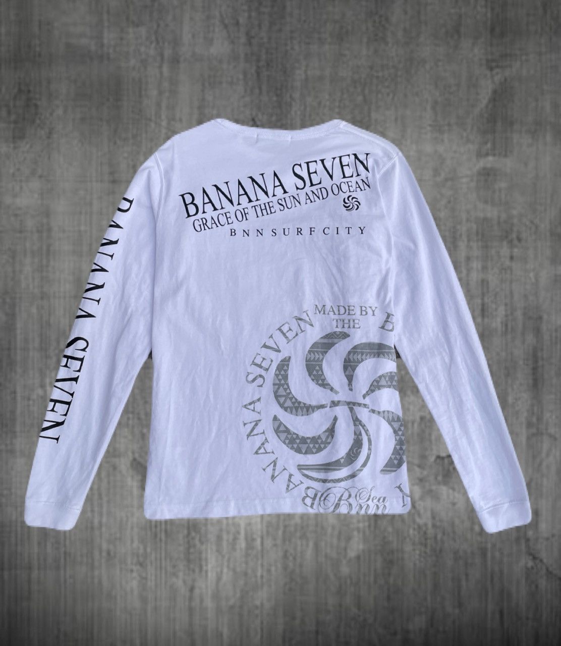 2000s Japanese archive Surf Poem Long Sleeve Tee Vkei Y2K