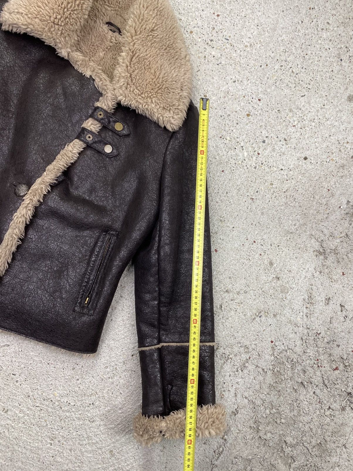Japanese Brand Rock n blue vintage eco leather jacket japan shearling Size L / US 10 / IT 46 - 16 Thumbnail