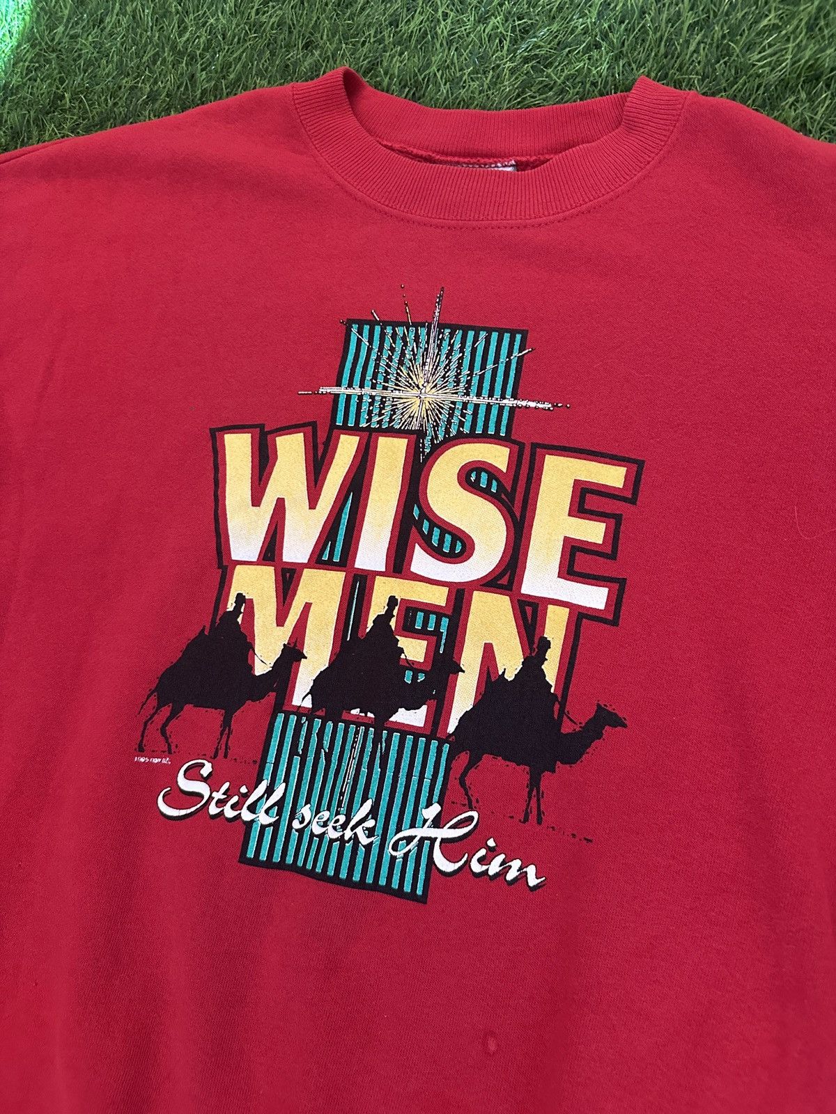 Other Vintage god jesus 90s wise men still seek him crewneck XL Size US XL / EU 56 / 4 - 2 Thumbnail
