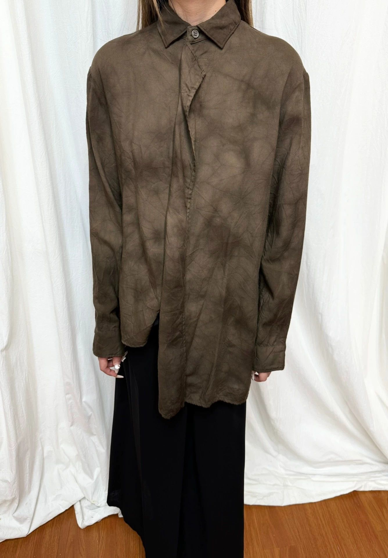 Yohji Yamamoto Yohji Yamamoto Printed Shirt Size 1 (42 Shoulder) Size US S / EU 44-46 / 1 - 3 Thumbnail