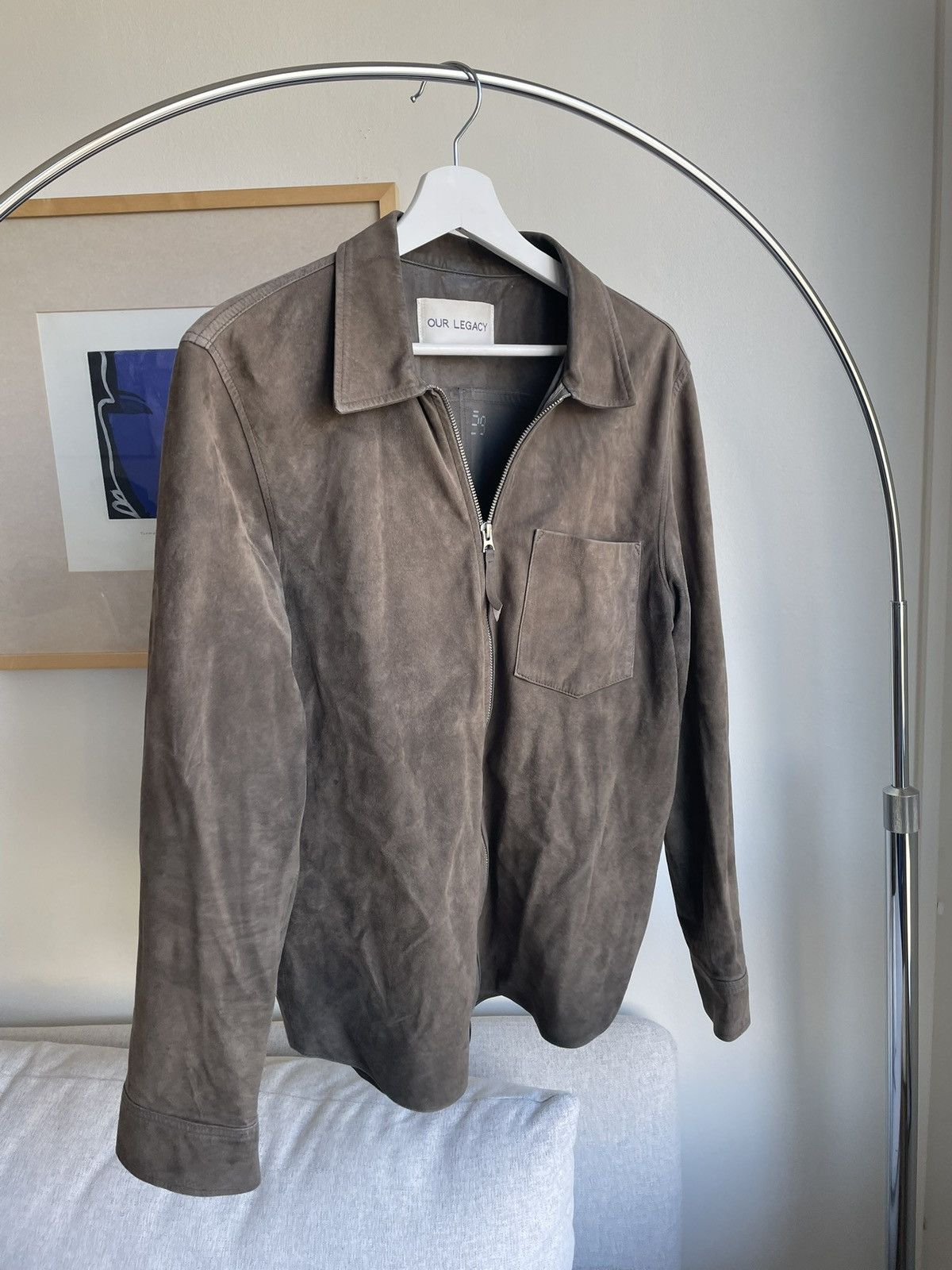 Our Legacy Our Legacy Suede Zip Shirt Size US M / EU 48-50 / 2 - 1 Thumbnail