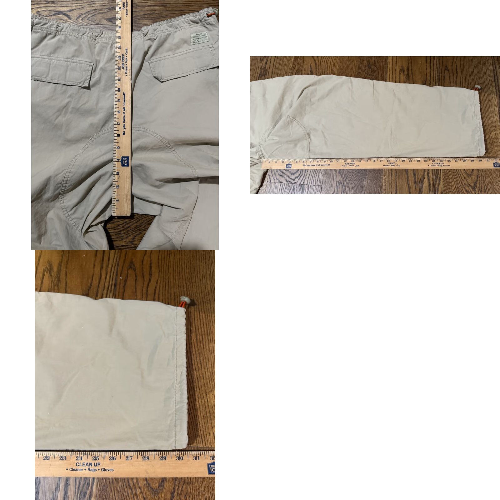 American Eagle Outfitters VINTAGE American Eagle Cargo Pants Mens Wide-Leg Beige 36 Inseam 30.5 Army Military Skater Baggy 36x32 Size US 36 / EU 52 - 11 Thumbnail