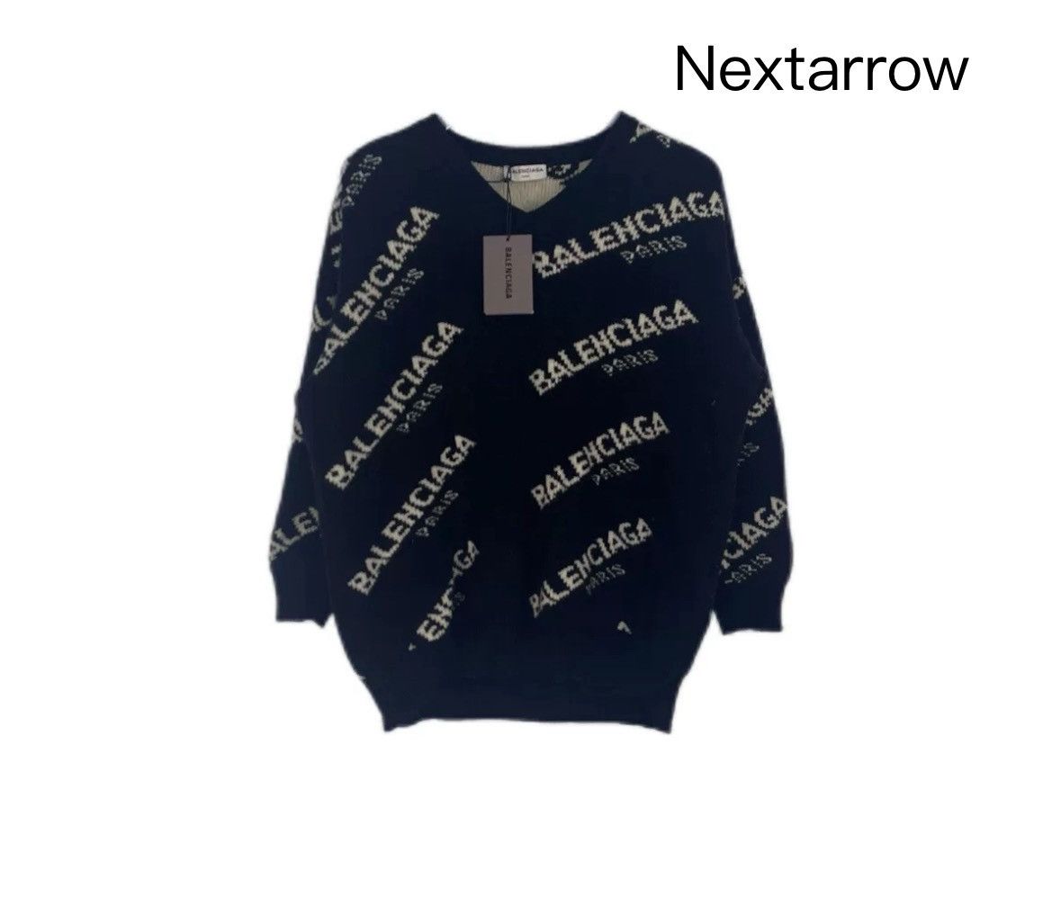 Balenciaga Balenciaga Black Long Sleeve Wool Camel Hair sweater Size US S / EU 44-46 / 1 - 1 Thumbnail