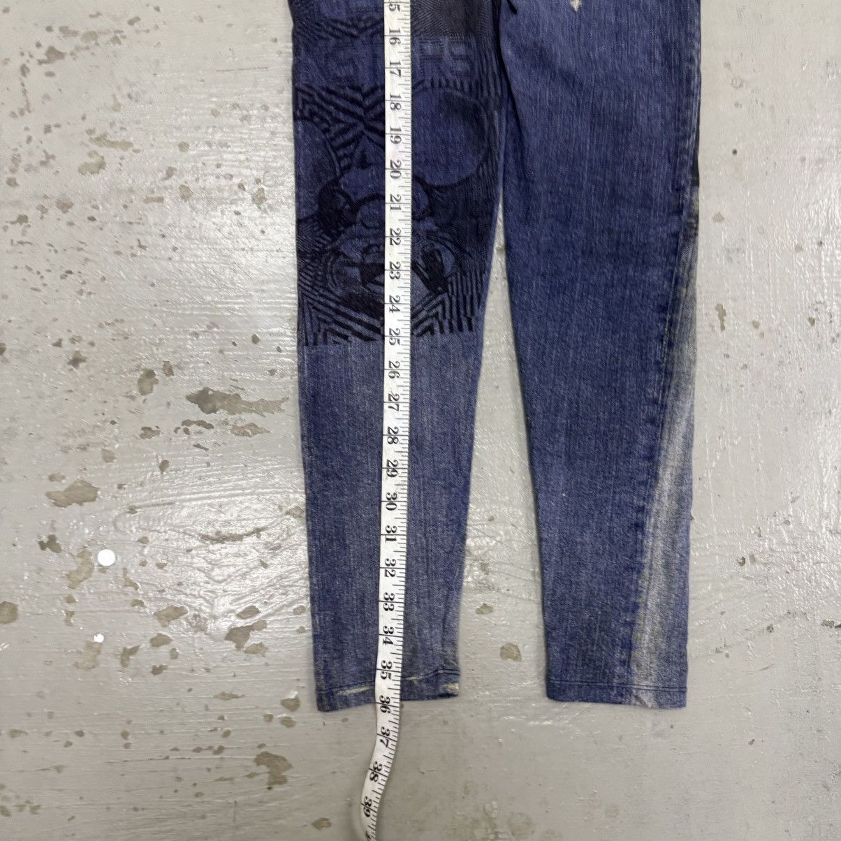 If Six Was Nine Hysteric Glamour Destroy All Monster Transfer Denim Legging Size 24" / US 00 / IT 34 - 12 Thumbnail