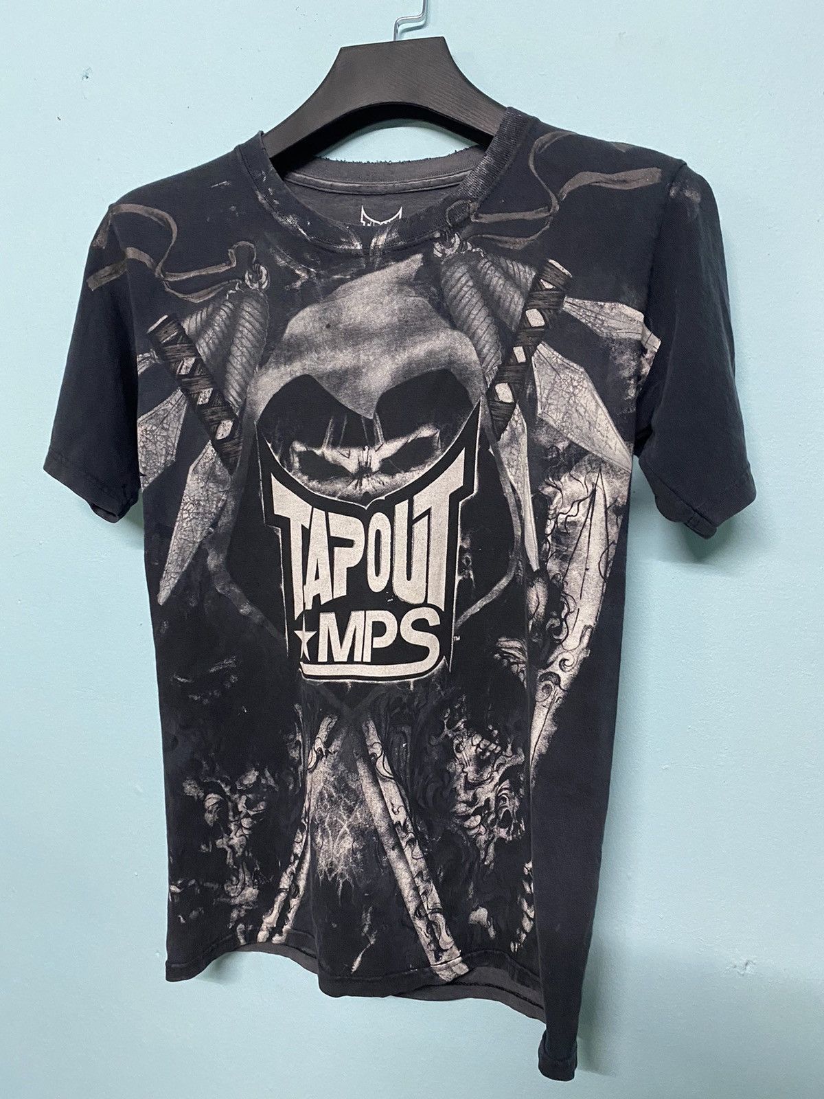Tapout Vintage 2010's TapOut Skull Samurai Sword Design Size US S / EU 44-46 / 1 - 3 Thumbnail