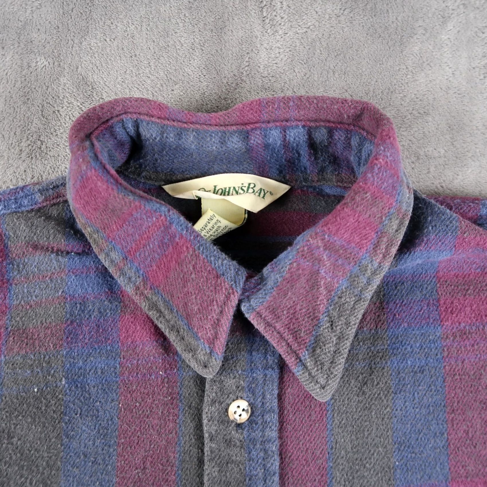 Vintage VINTAGE St Johns Bay Plaid Flannel Button Up Shirt Mens XL XLarge USA Made Size US XL / EU 56 / 4 - 3 Thumbnail