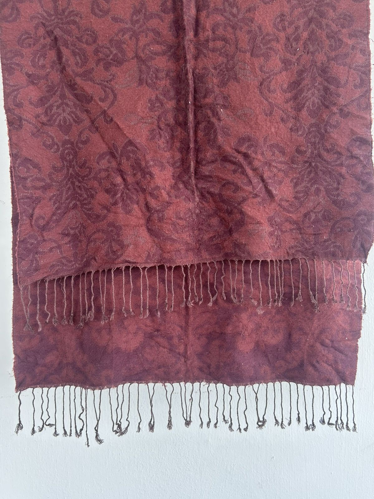 Other Japan Muffler Scarf Floral Marroon Size ONE SIZE - 2 Thumbnail