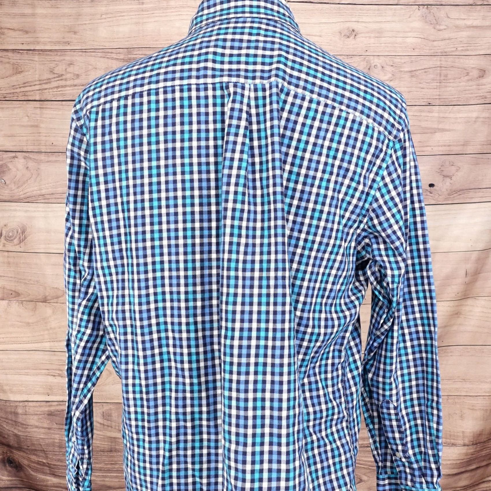 Chaps CHAPS PERFORMANCE BLUE GINGHAM CHECK BUTTON DOWN SHIRT MENS SIZE L LARGE Size US L / EU 52-54 / 3 - 4 Thumbnail