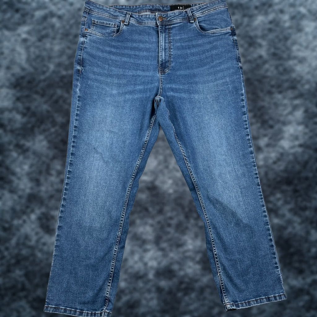 Denime The Perfect Jean NYC Jeans Mens Blue Denim Stretch 42x30 Thick Thicc Pockets Pants Size US 42 / EU 58 - 1 Thumbnail