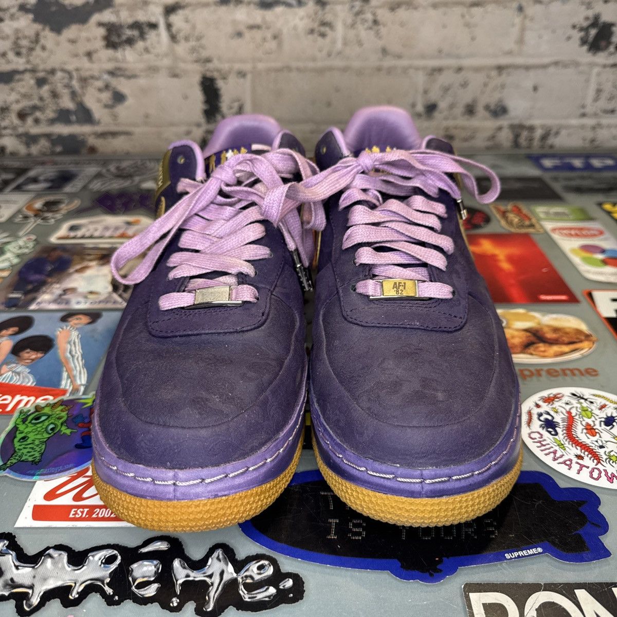 Nike Nike Air Force 1 SPRM '07 Jamaal Wilkes Original Six Sz 9.5 Size US 9.5 / EU 42-43 - 4 Thumbnail