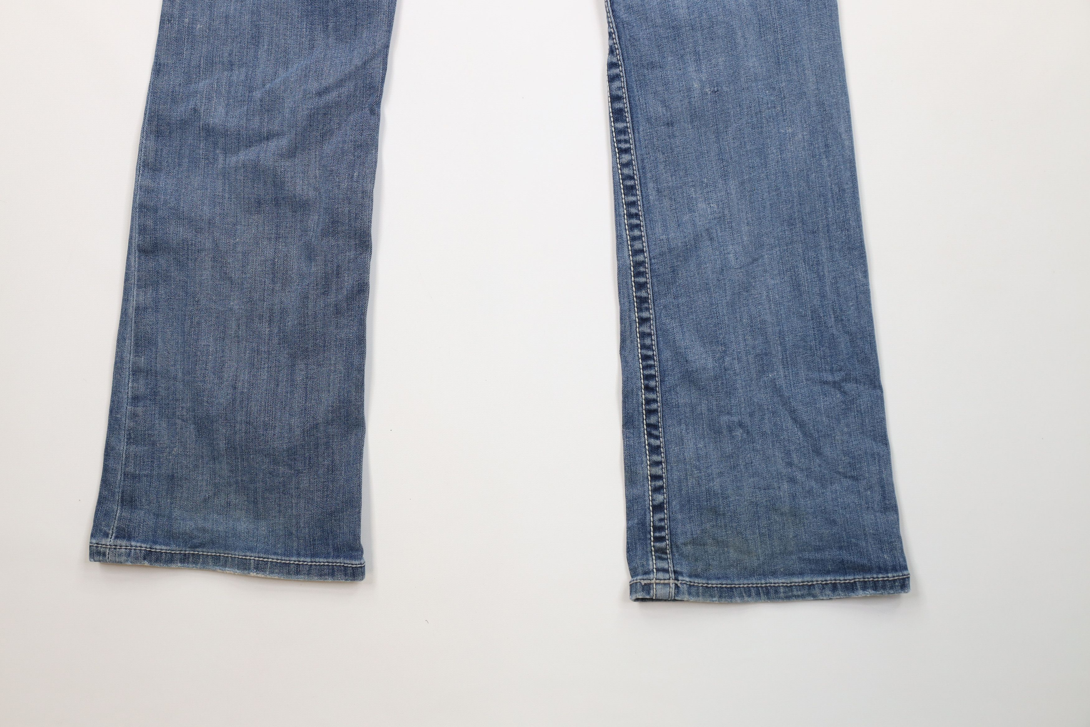 Vintage Buckle BKE Sabrina Stretch Flared Wide Leg Denim Jeans Blue Size 31" - 14 Thumbnail