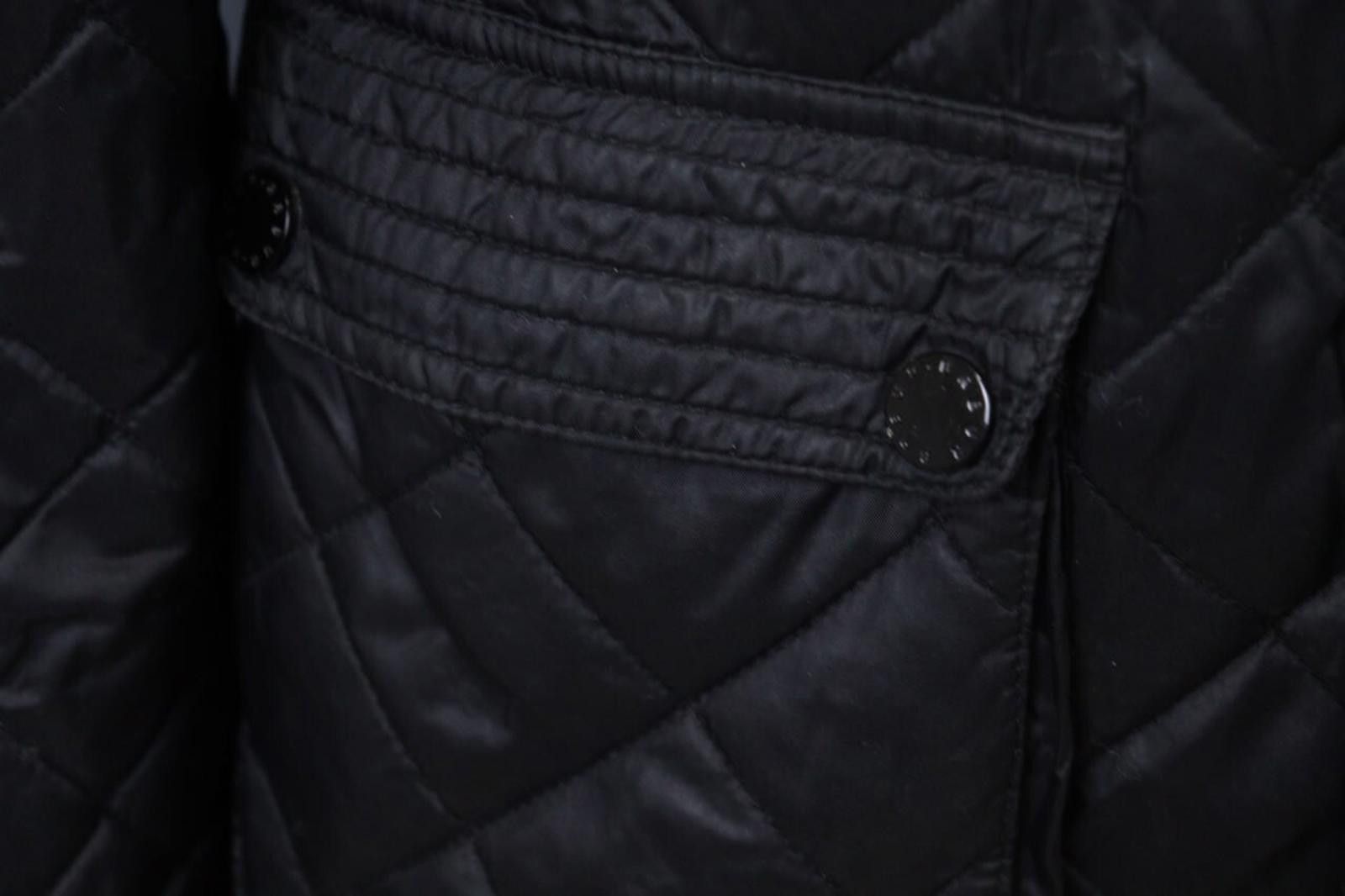 Barbour Barbour Black Belted Mock Neck Pocket Zip Quilted Jacket Size US M / EU 48-50 / 2 - 10 Thumbnail