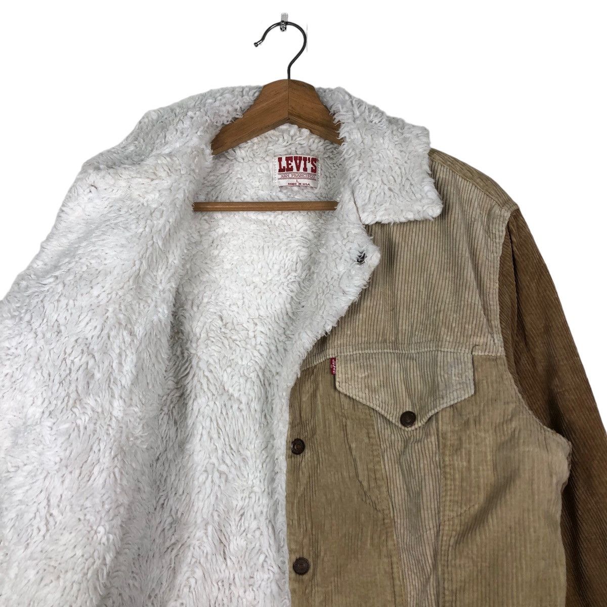Levi's 🔥Vintage Trucker Corduroy Biker Jacket Levi’s Made in Usa Size US L / EU 52-54 / 3 - 12 Thumbnail