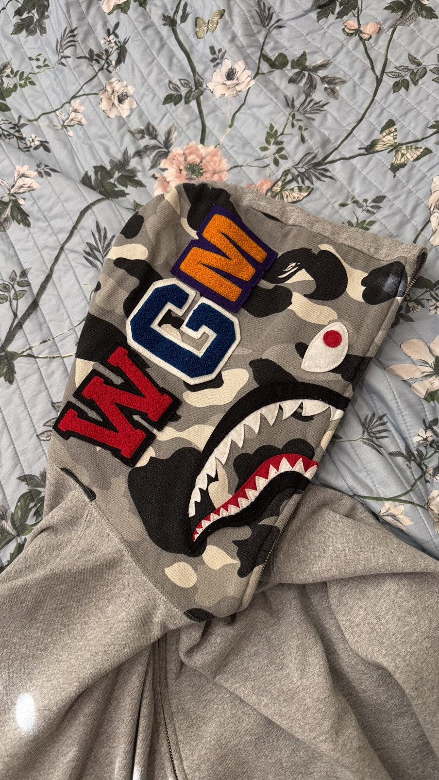 Bape BAPE Grey / White Arctic Camo Zip Up (2008) Size US M / EU 48-50 / 2 - 2 Thumbnail