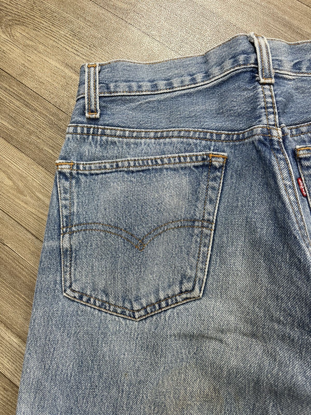 Levi's Vintage Clothing 🇺🇸1990s Vintage Levis 501XX 29x36 Light Blue Straight Jeans Size US 29 - 15 Thumbnail
