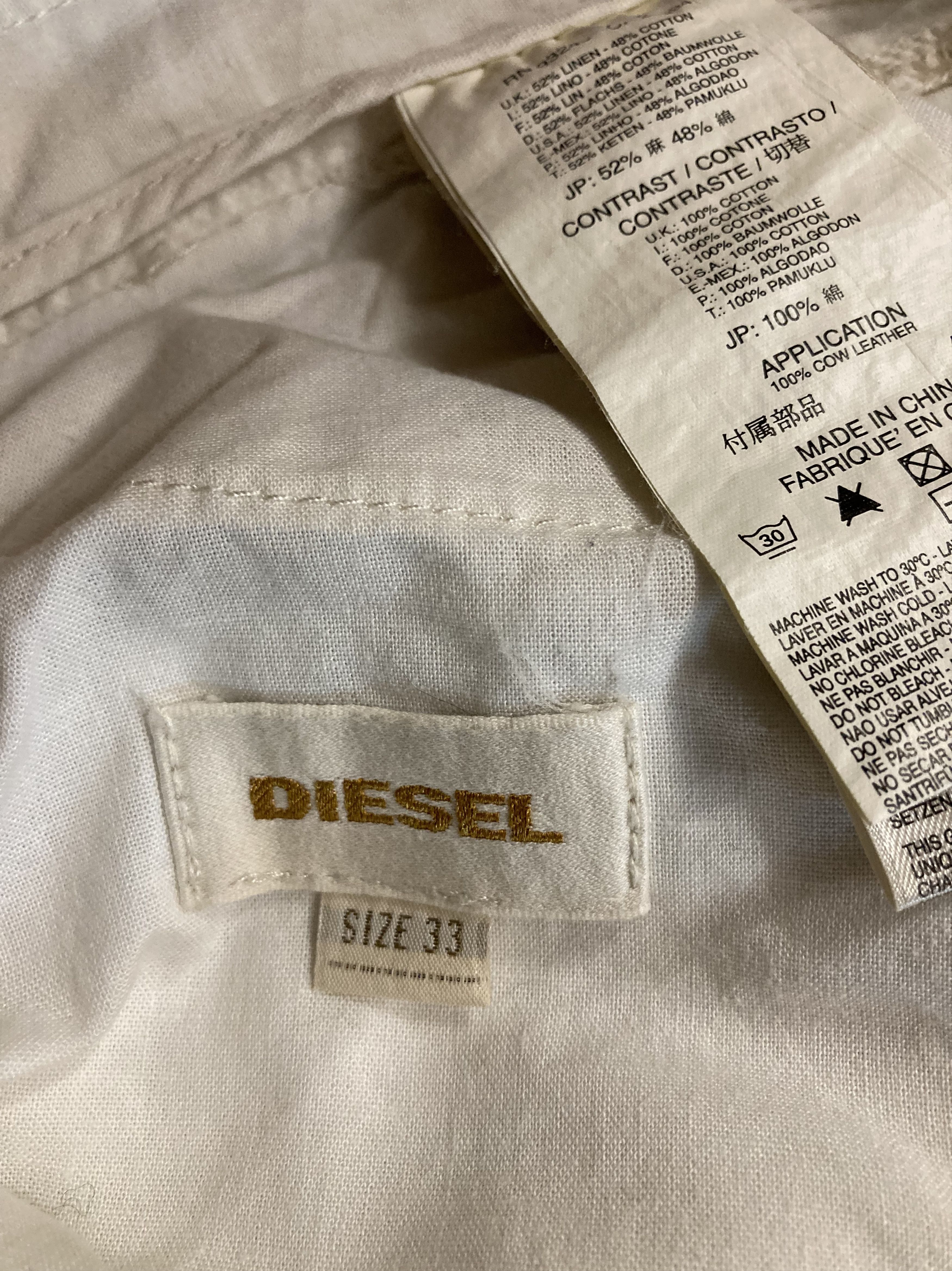 Diesel Vintage Diesel Distressed Cargo Utility Combat Shorts Size US 33 - 11 Thumbnail