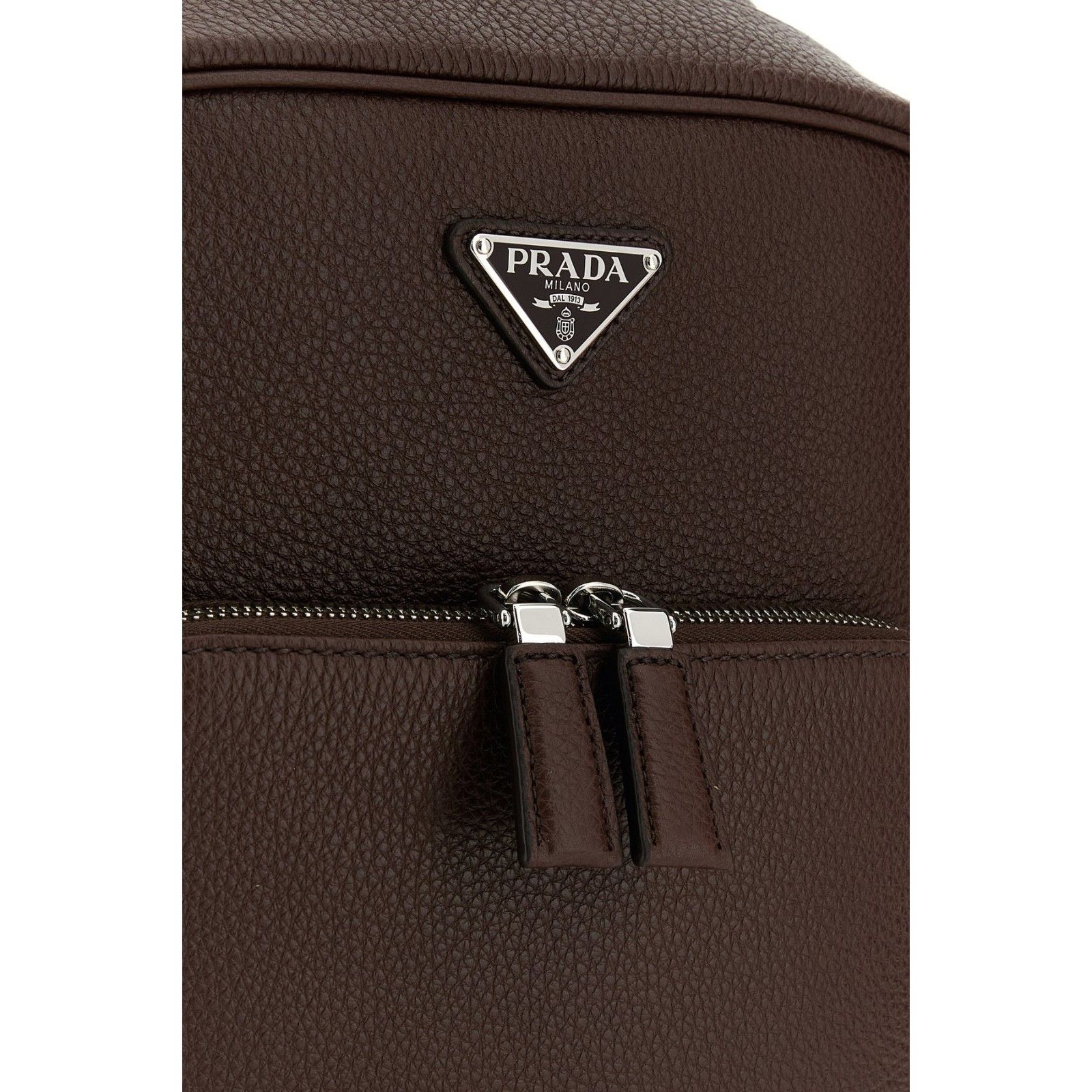Prada PRADA Brown Leather Backpack New & Authentic Size ONE SIZE - 4 Thumbnail