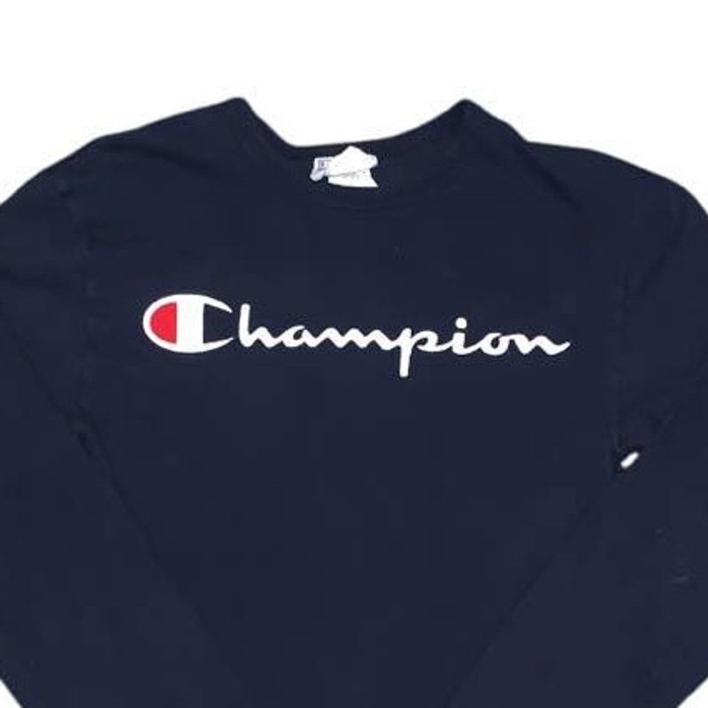 Champion Vintage Champion Embroidered Long Sleeve Navy Shirt XS Adult Size XS / US 0-2 / IT 36-38 - 2 Thumbnail