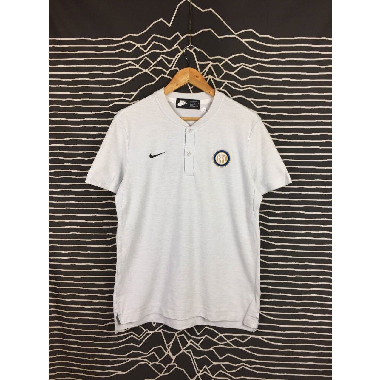 Nike Nike Inter Milan Henley Neck Sportswear Tee Size US L / EU 52-54 / 3 - 2 Thumbnail