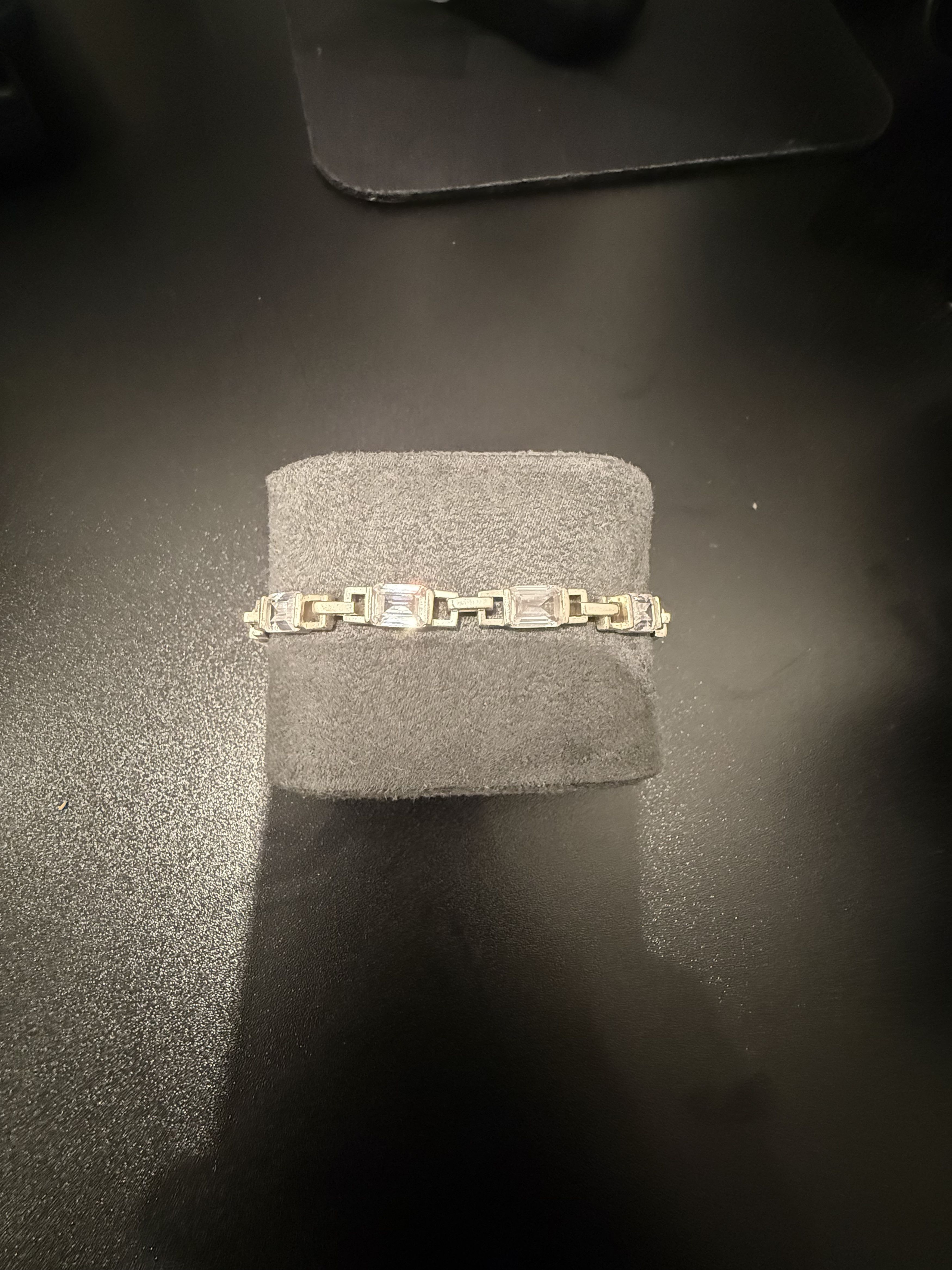 Other Hatton Labs Silver & White Uncuffed Bracelet (Size L) Size ONE SIZE - 4 Thumbnail