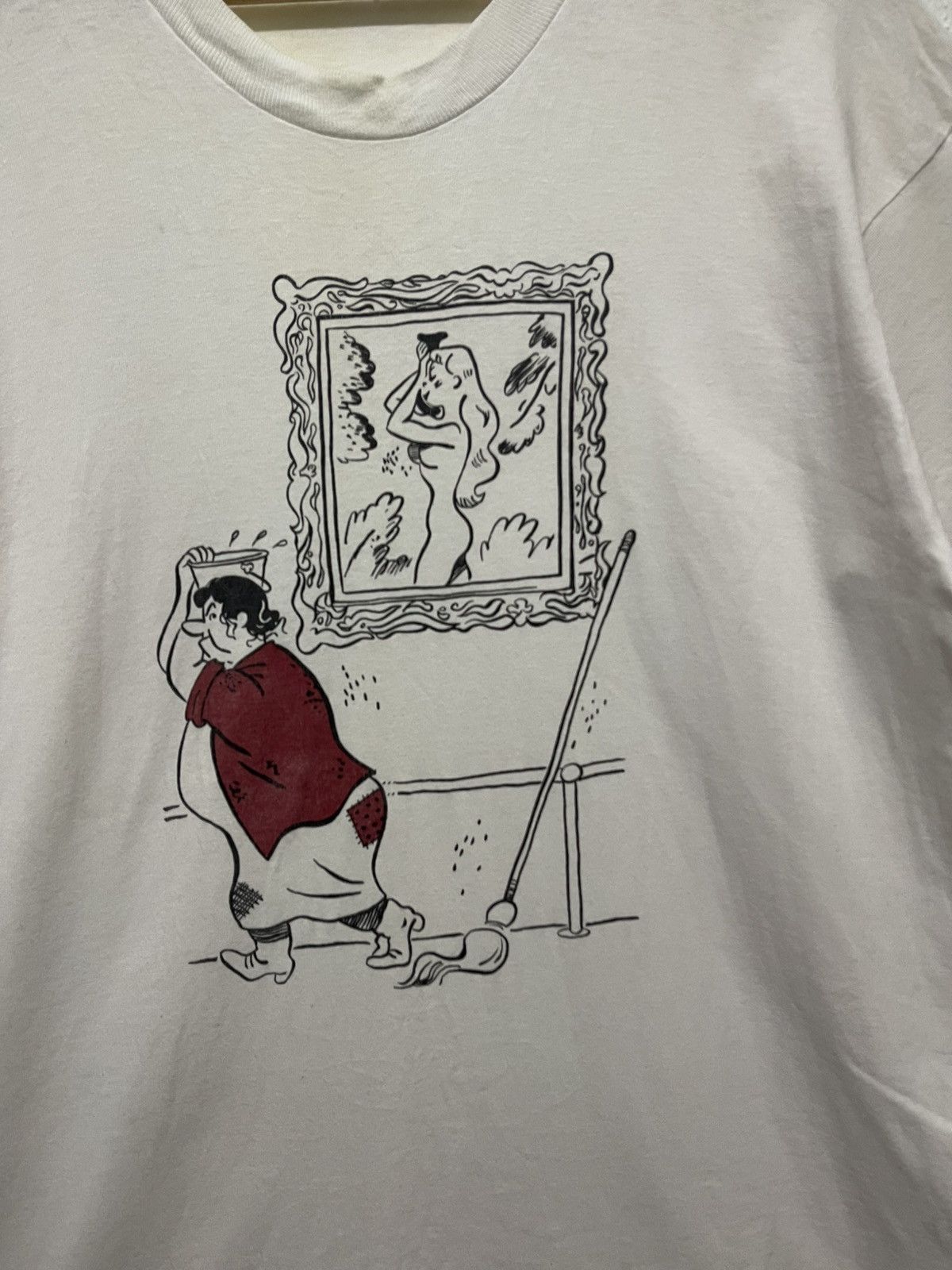 Japanese Brand × Renoma × Vintage 🐐90s RENOMA PARIS TSHIRT RARE GRAPHIC SINGLE STITCH Size US L / EU 52-54 / 3 - 5 Thumbnail