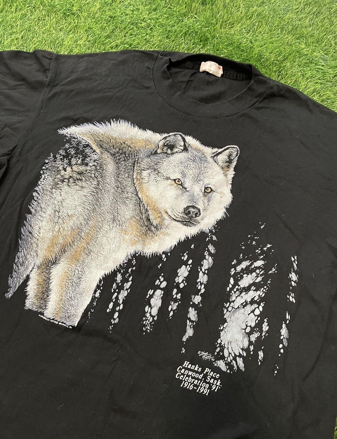 Vintage Vintage Nature Wolf 1991 Tee Shirt Size Large Size US L / EU 52-54 / 3 - 2 Thumbnail