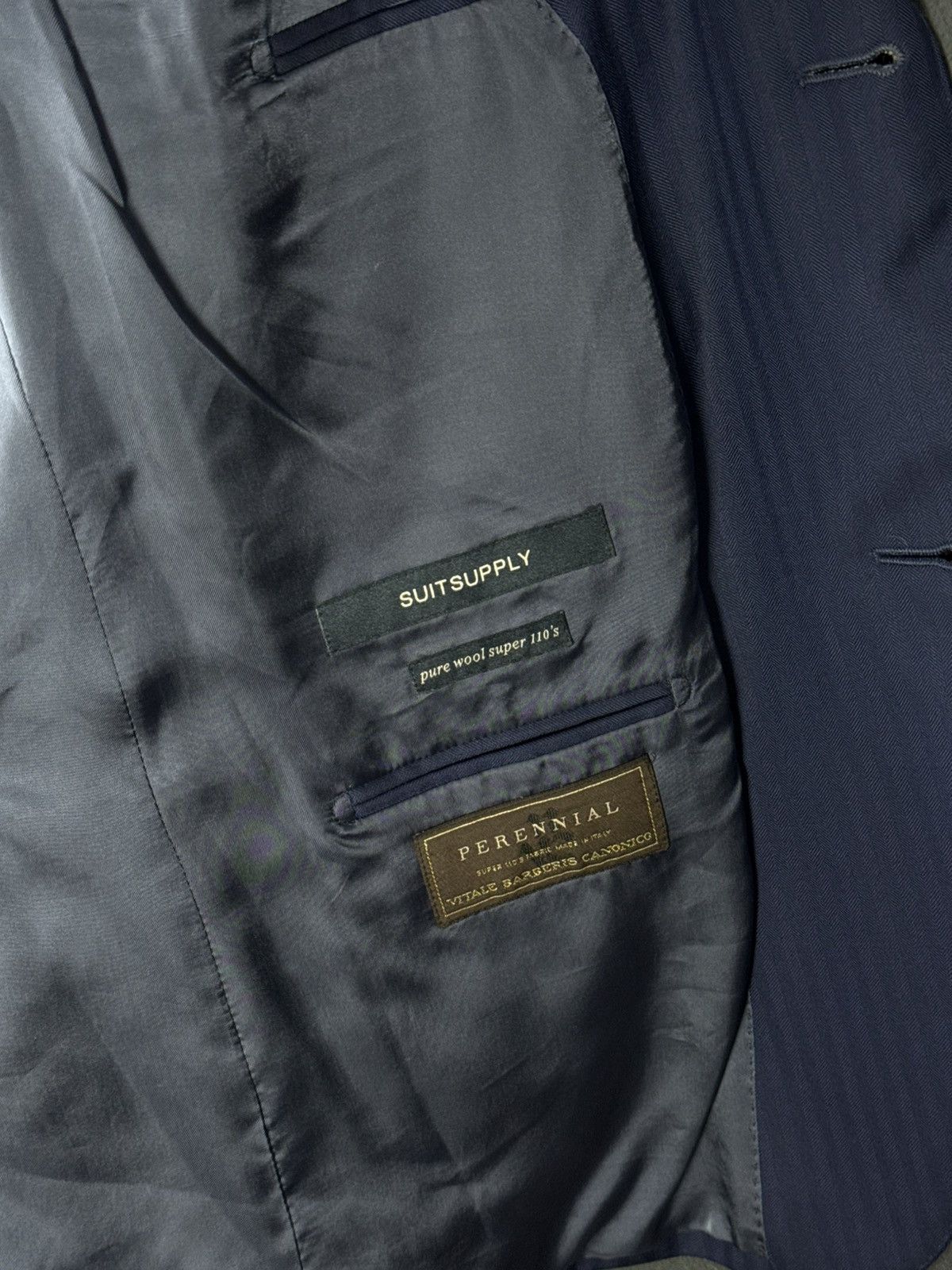 Suitsupply SUITSUPPLY Napoli Striped Pure Wool Super 110’s Blazer Size 54R - 8 Thumbnail
