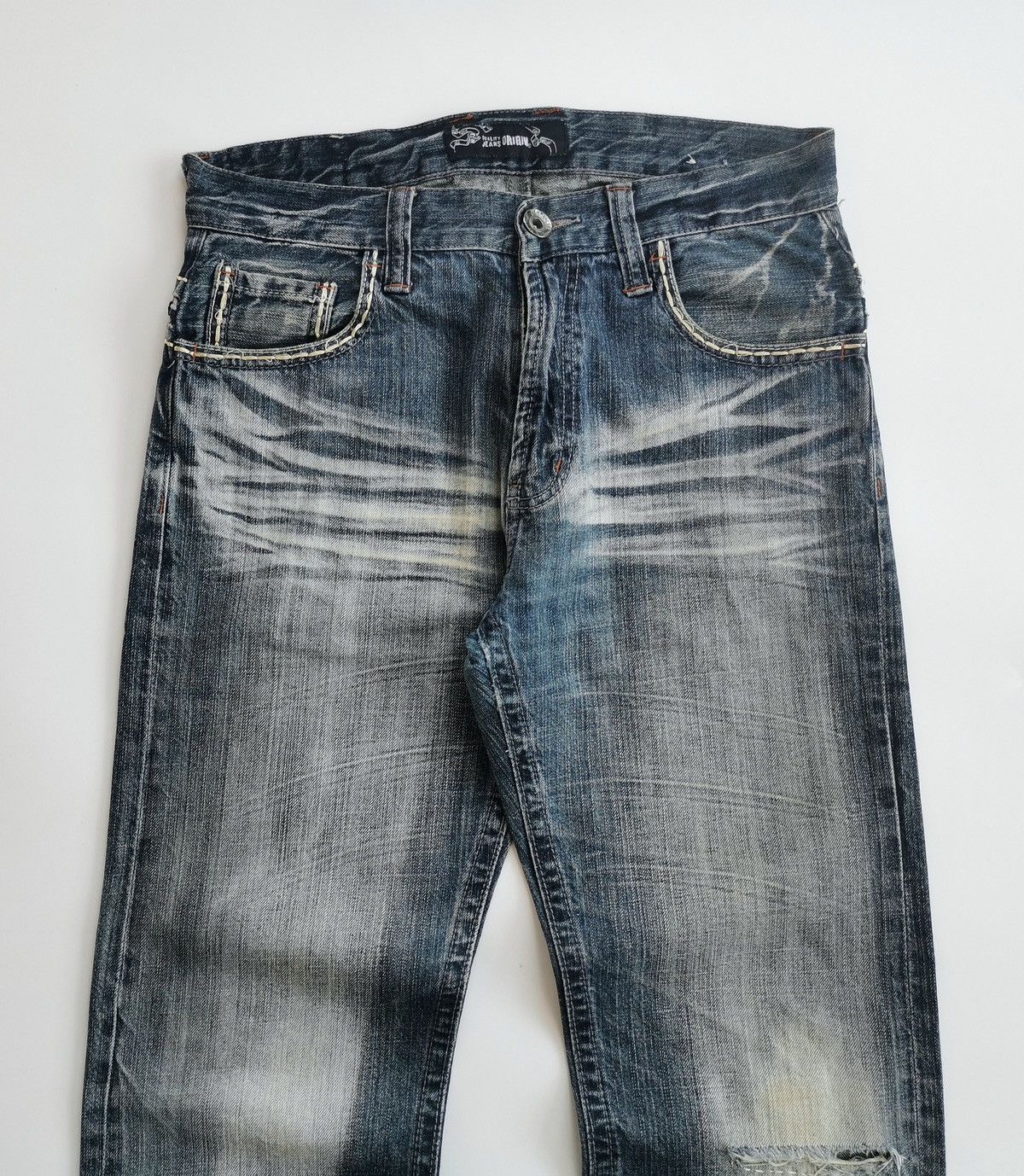 14th Addiction Oririn Zipper Button Detailed Denim Jeans Size US 31 - 4 Thumbnail