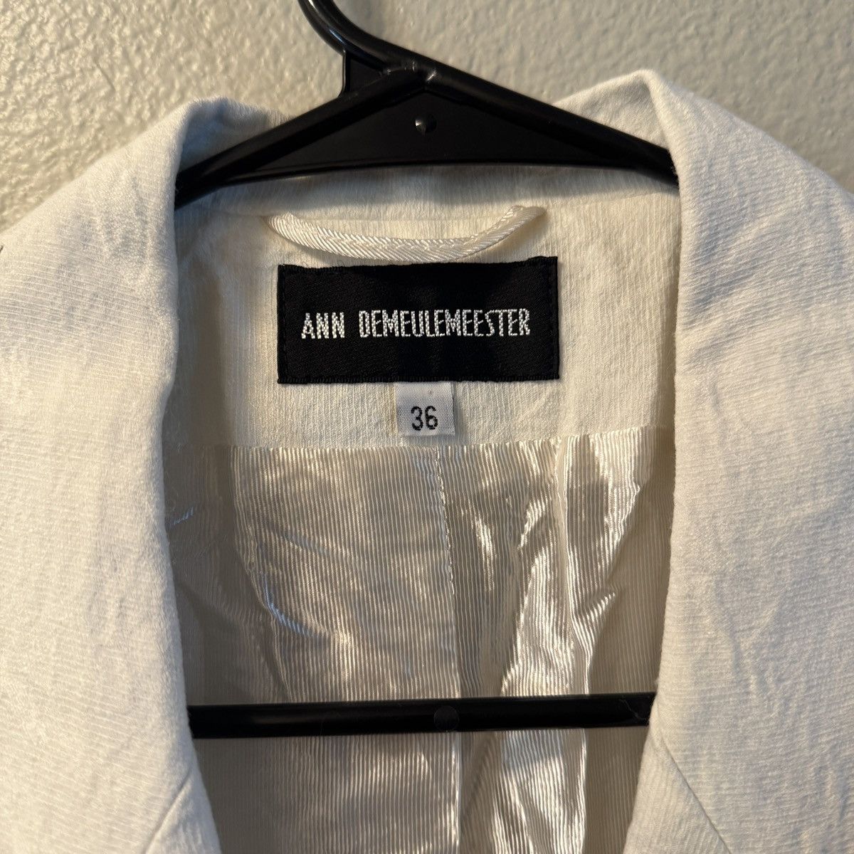 Ann Demeulemeester Ann D Crepe Blazer with Satin Lining Size XS / US 0-2 / IT 36-38 - 2 Thumbnail