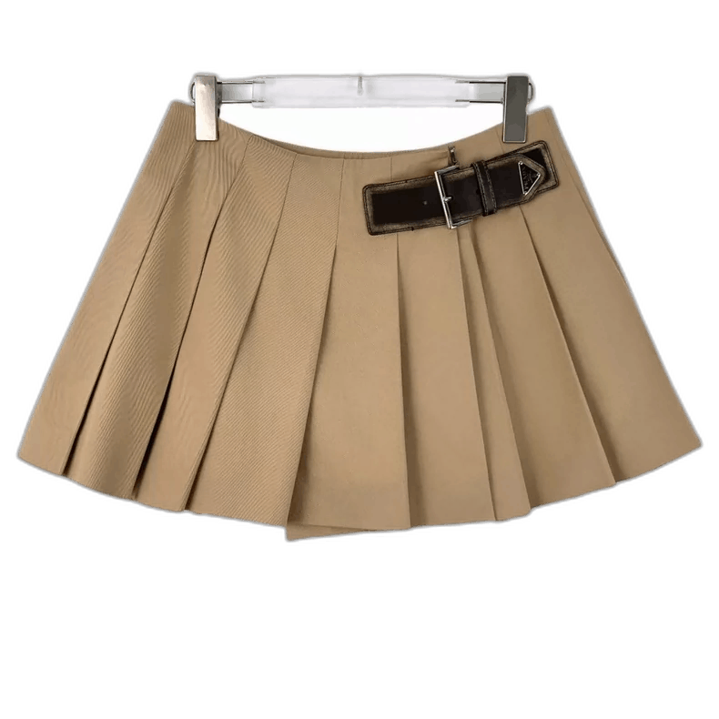 Prada Prada Brown Pleated Skirt Size 38 S-2506 Size 37" - 1 Thumbnail