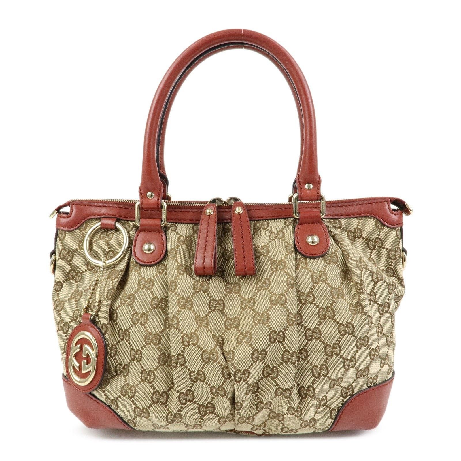 Gucci Gucci Interlocking G GG Supreme Satchel Tan Size ONE SIZE - 1 Thumbnail