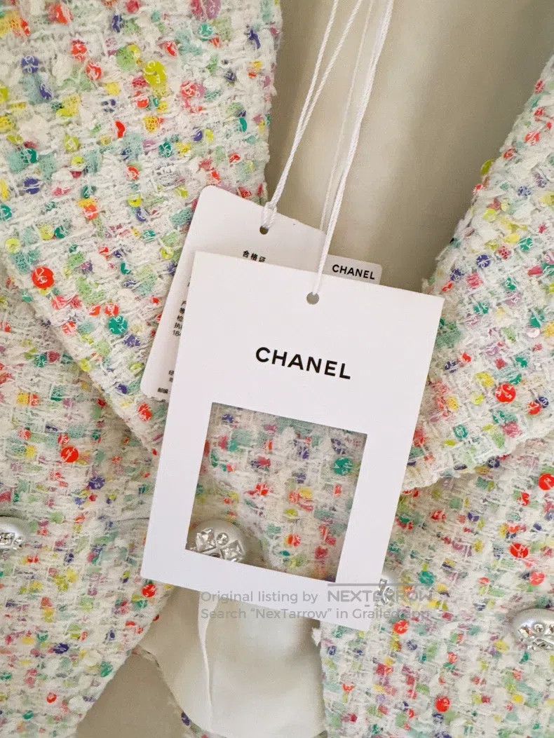 Chanel Chanel Coloured sequin tweed short coat Size XS / US 0-2 / IT 36-38 - 9 Thumbnail