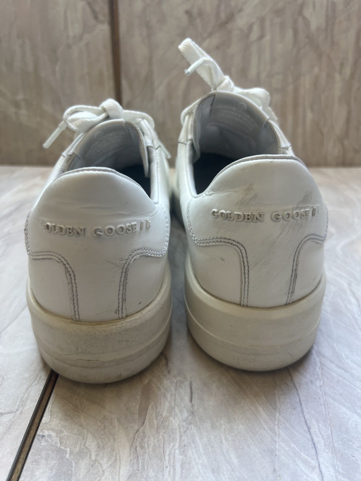 Golden Goose GOLDEN GOOSE PURE STAR WHITE LEATHER Size US 7 / EU 40 - 6 Thumbnail