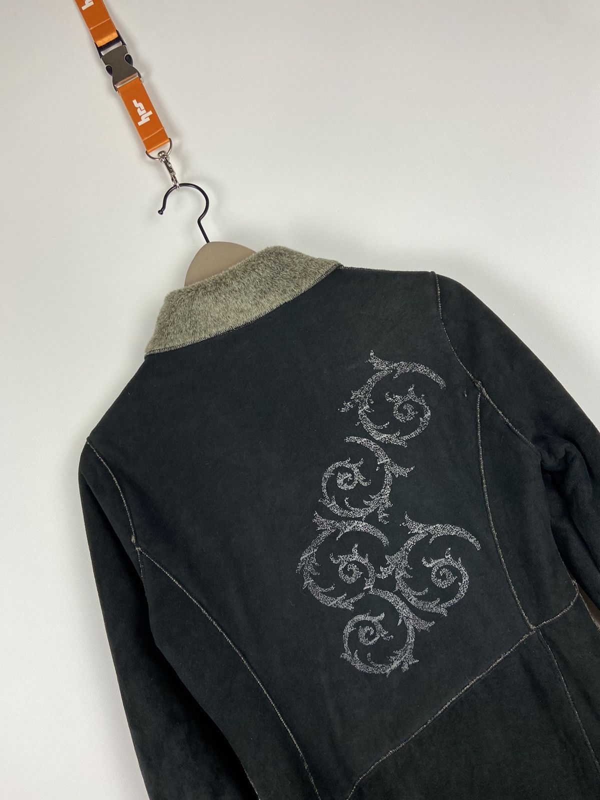 Vintage Vintage Versace Sport Black Micro Suede Faux Fur Lined Coat Size S / US 4 / IT 40 - 19 Thumbnail