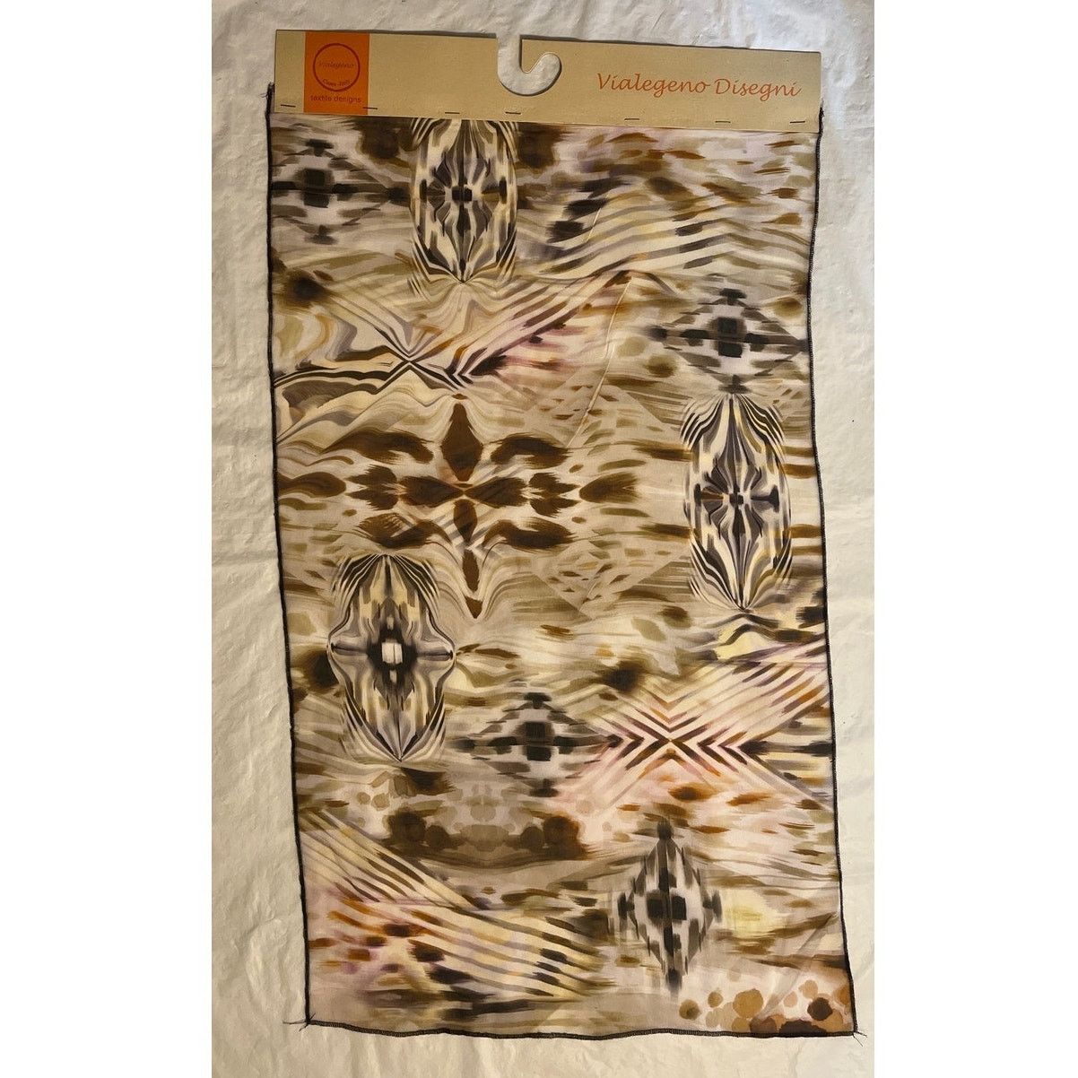 Other One of a Kind Silk Scarf Manufacture Sample - Brown - Italy Size ONE SIZE - 2 Thumbnail