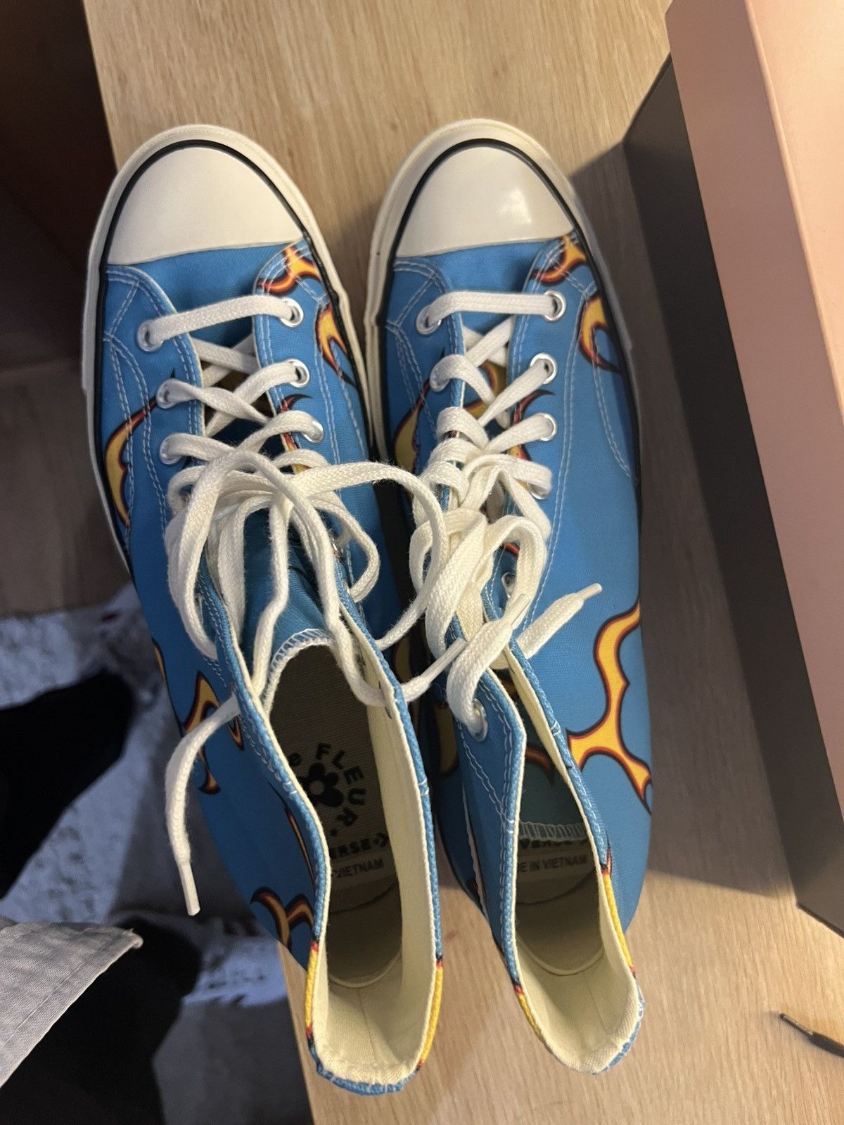 Converse × Golf le Fleur Converse Men's Golf Le Fleur x Chuck 70 'Flame (Blue) Size US 9.5 / EU 42-43 - 9 Thumbnail