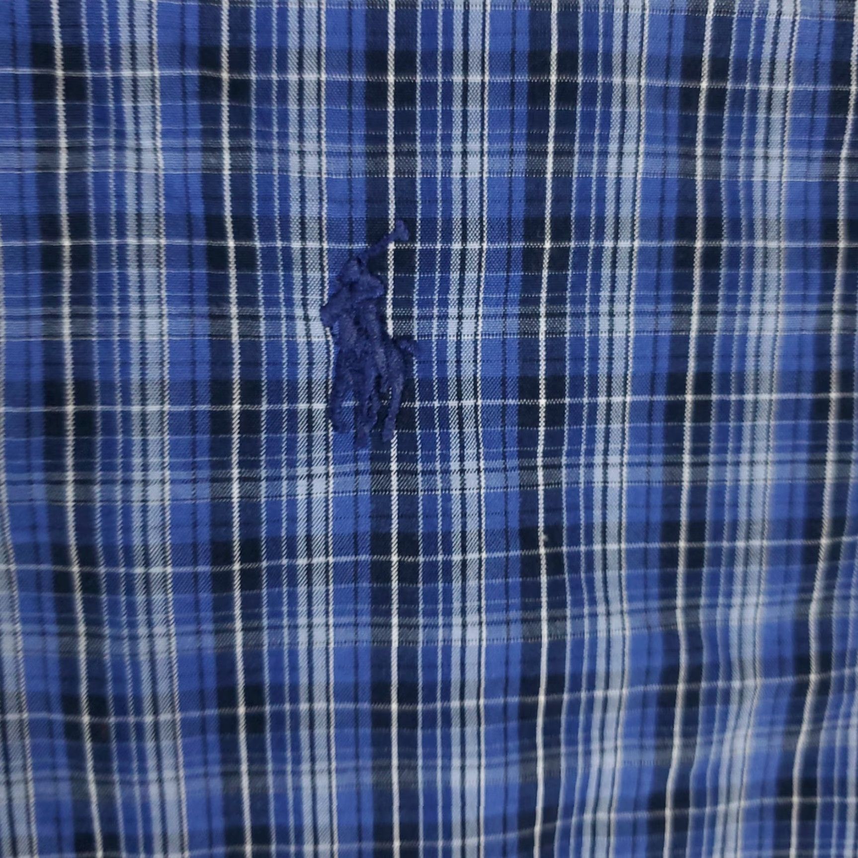 Ralph Lauren Ralph Lauren Button-Up Shirt Mens Medium Blue Plaid Long Sleeve Size US M / EU 48-50 / 2 - 2 Thumbnail