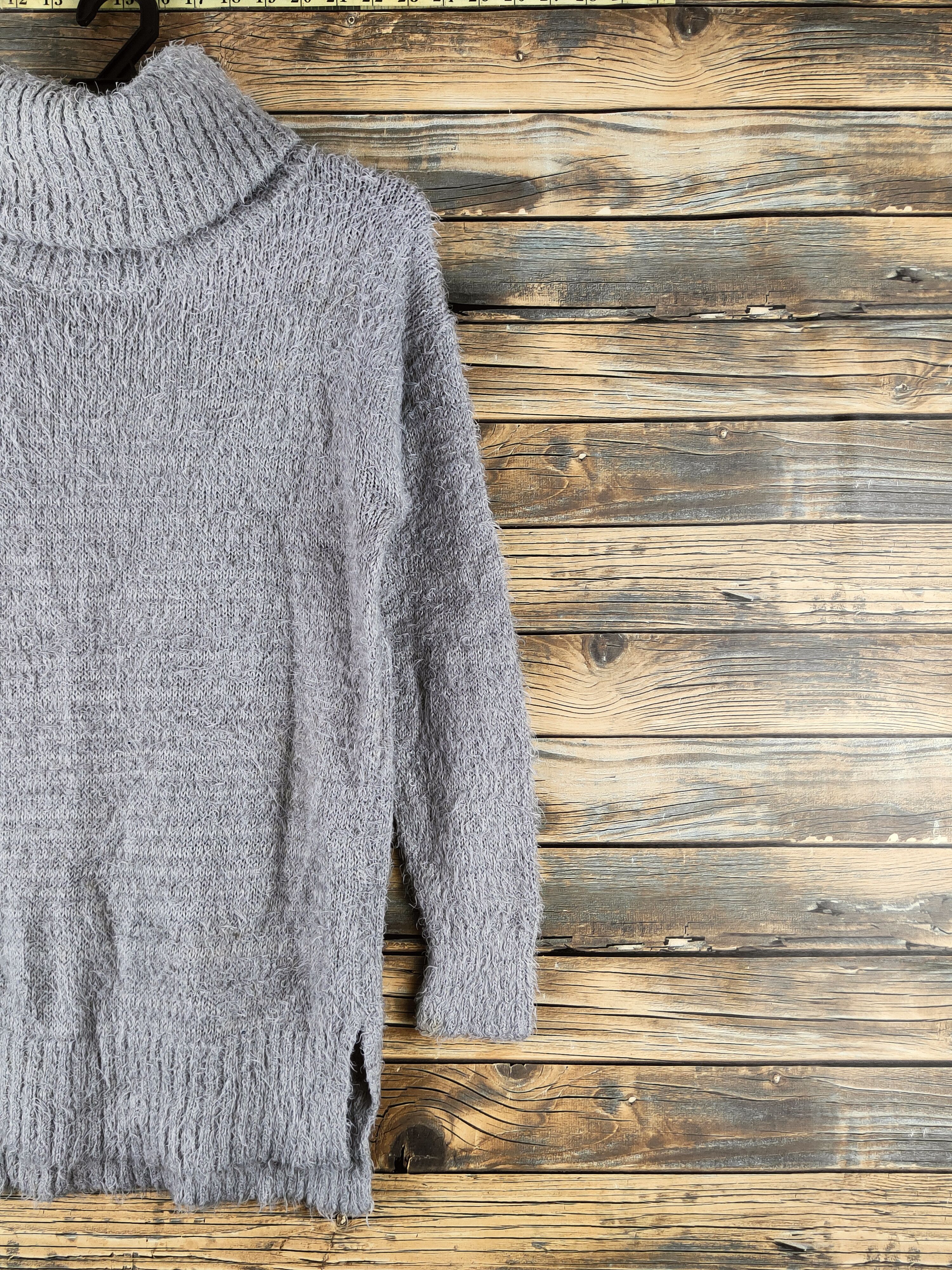 Japanese Brand DL L'espoir Dark Gray Fur Mohair Knitwear #46-490 Size M / US 6-8 / IT 42-44 - 5 Thumbnail