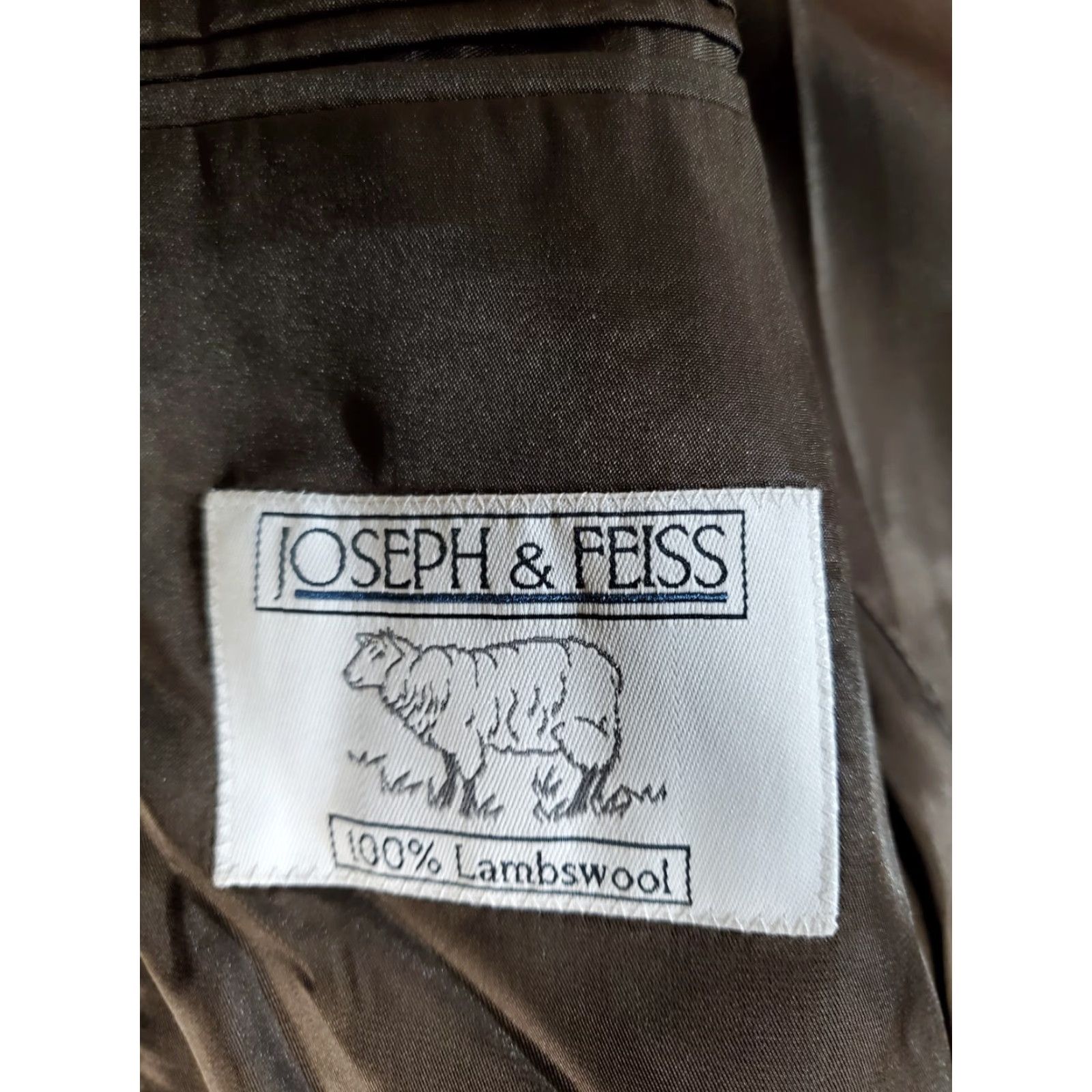Joseph VINTAGE Joseph & Feiss Signature Brown Check Sport Coat 100% Lambs Wool Mens Size 42 Short Size US 42 / EU 58 - 4 Thumbnail