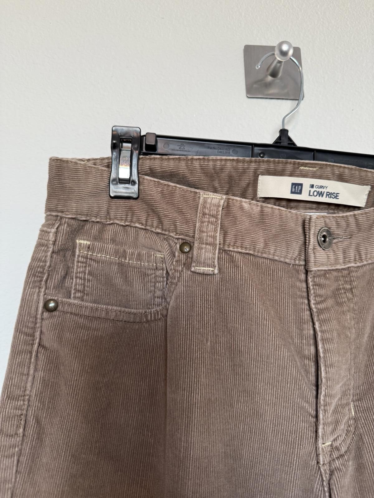 Gap Y2K Brown Corduroy Low Rise Flare Leg Gap Pants Size 34" / US 12 / IT 48 - 3 Thumbnail