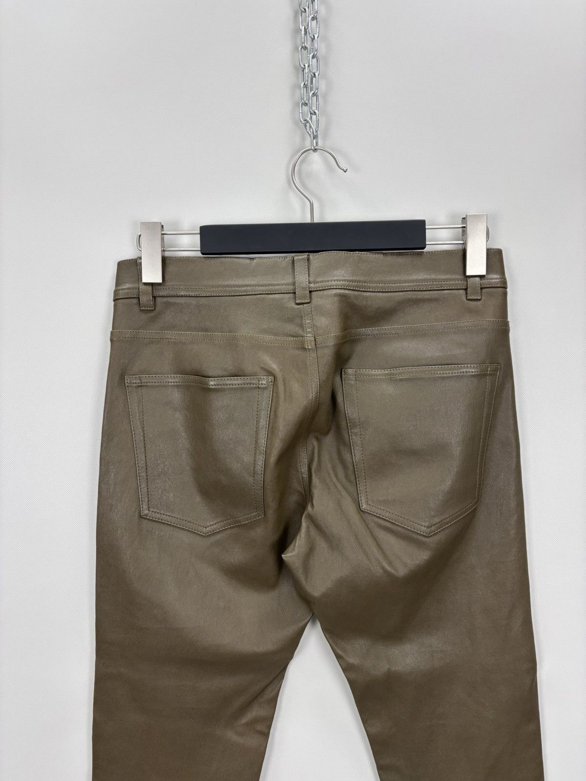 Helmut Lang Womens leather pants Helmut Lang Size 8 Color Brown Size 26" / US 2 / IT 38 - 6 Thumbnail