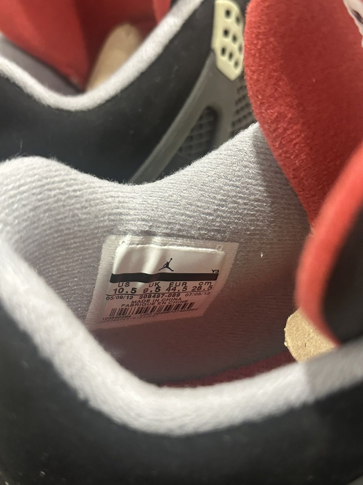 Jordan Brand Air Jordan 4 Retro Bred Size US 10.5 / EU 43-44 - 6 Thumbnail