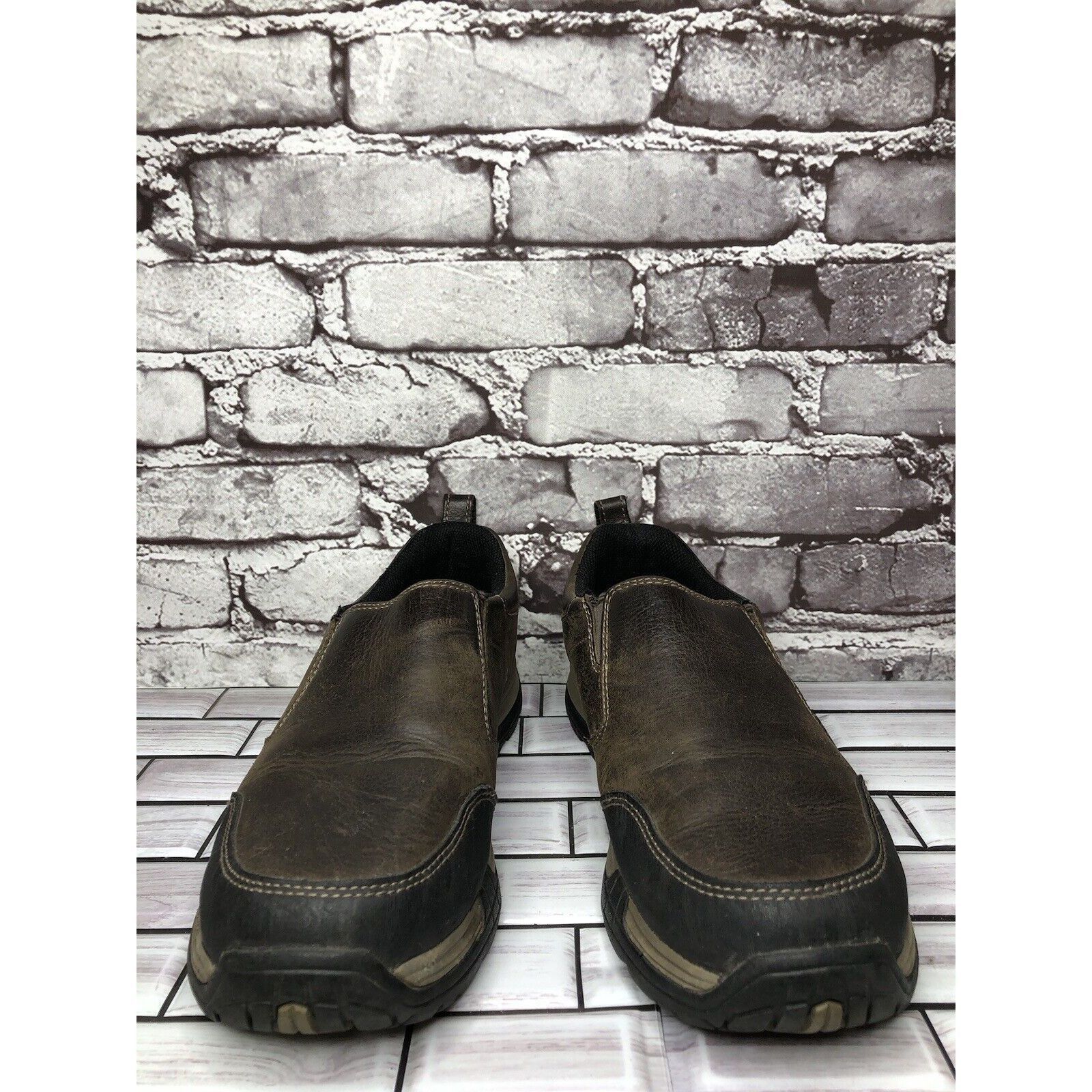 L.L. Bean L.L Bean Traverse 507184 Brown Leather Slip On Trail Shoes M Size US 9.5 / EU 42-43 - 13 Thumbnail