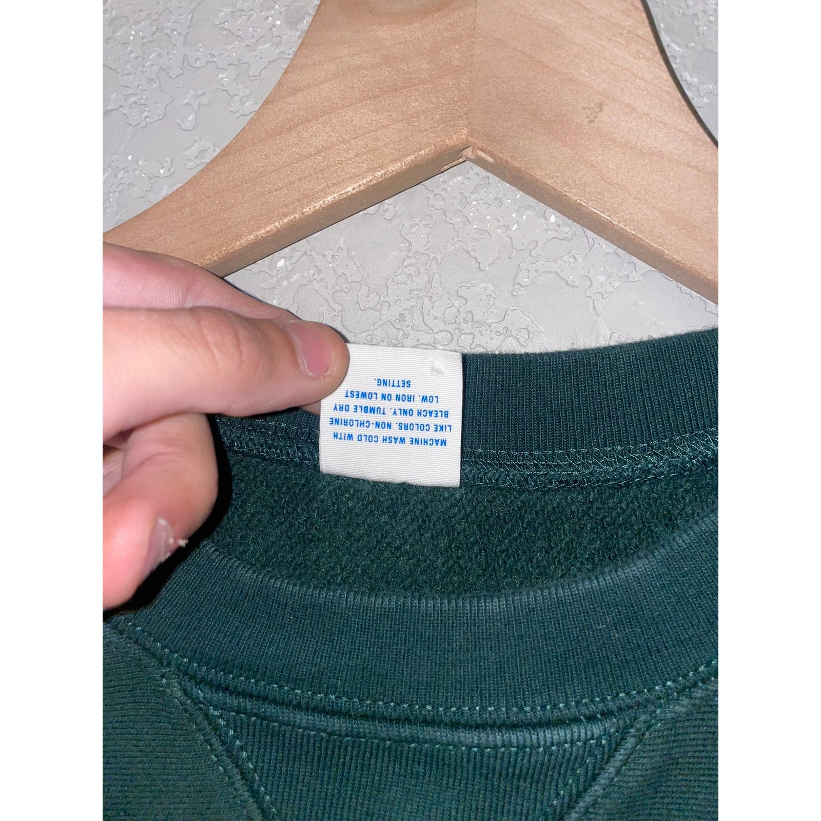J.Crew Vintage J Crew Sweatshirt Green Blank Stained 90s HEAVY VTG Size US L / EU 52-54 / 3 - 9 Thumbnail