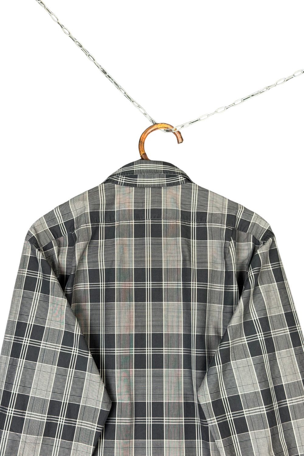 ss04 RL Purple Label Made in Italy Glen Plaid Cotton Shirt image 9