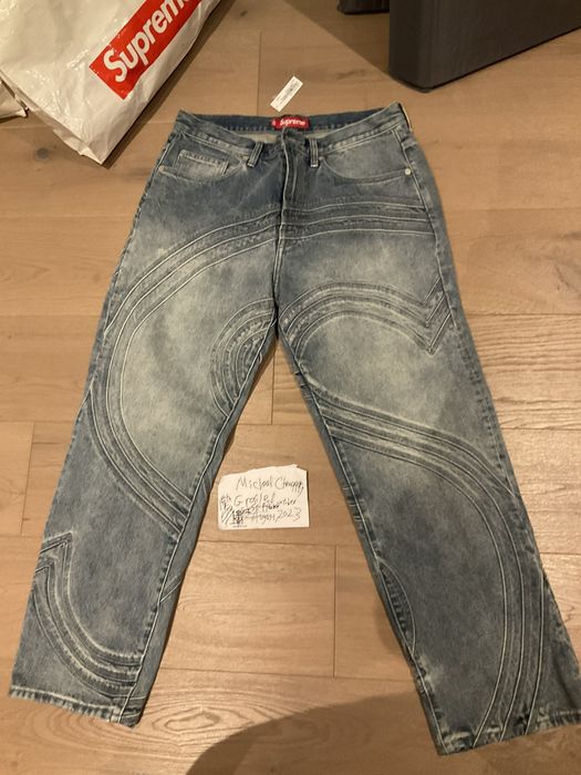 Supreme Supreme s logo loose fit jean | Grailed