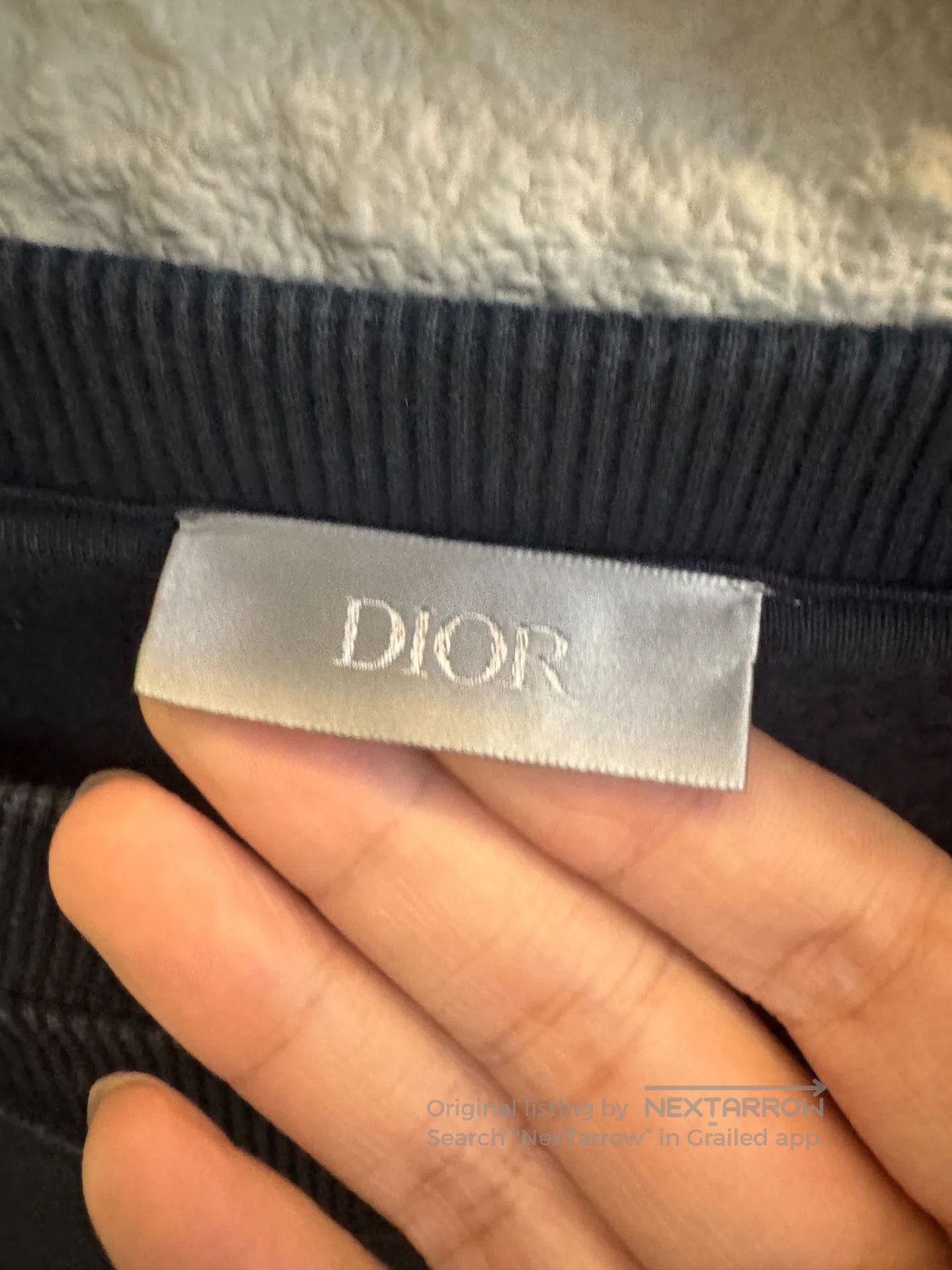 Dior Dior Embroidered Logo Black Sweatshirt. Size US XL / EU 56 / 4 - 3 Thumbnail