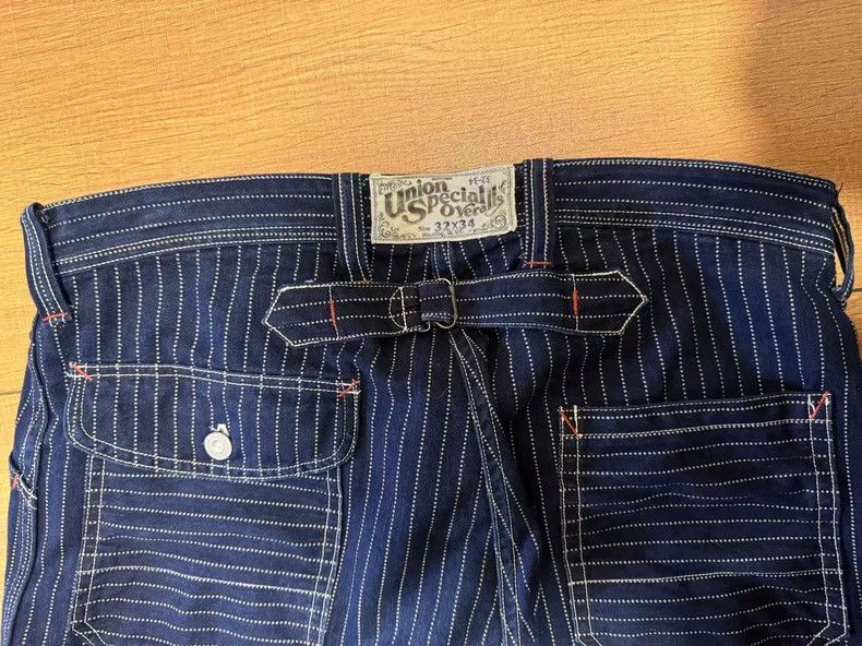 Freewheelers Freewheelers Longshoreman Striped Work Pants Size US 32 / EU 48 - 1 Thumbnail