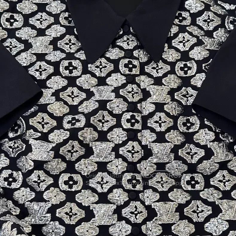 Louis Vuitton Louis Vuitton Acetate presbyopic paneled short-sleeved dre Size XS / US 0-2 / IT 36-38 - 6 Thumbnail