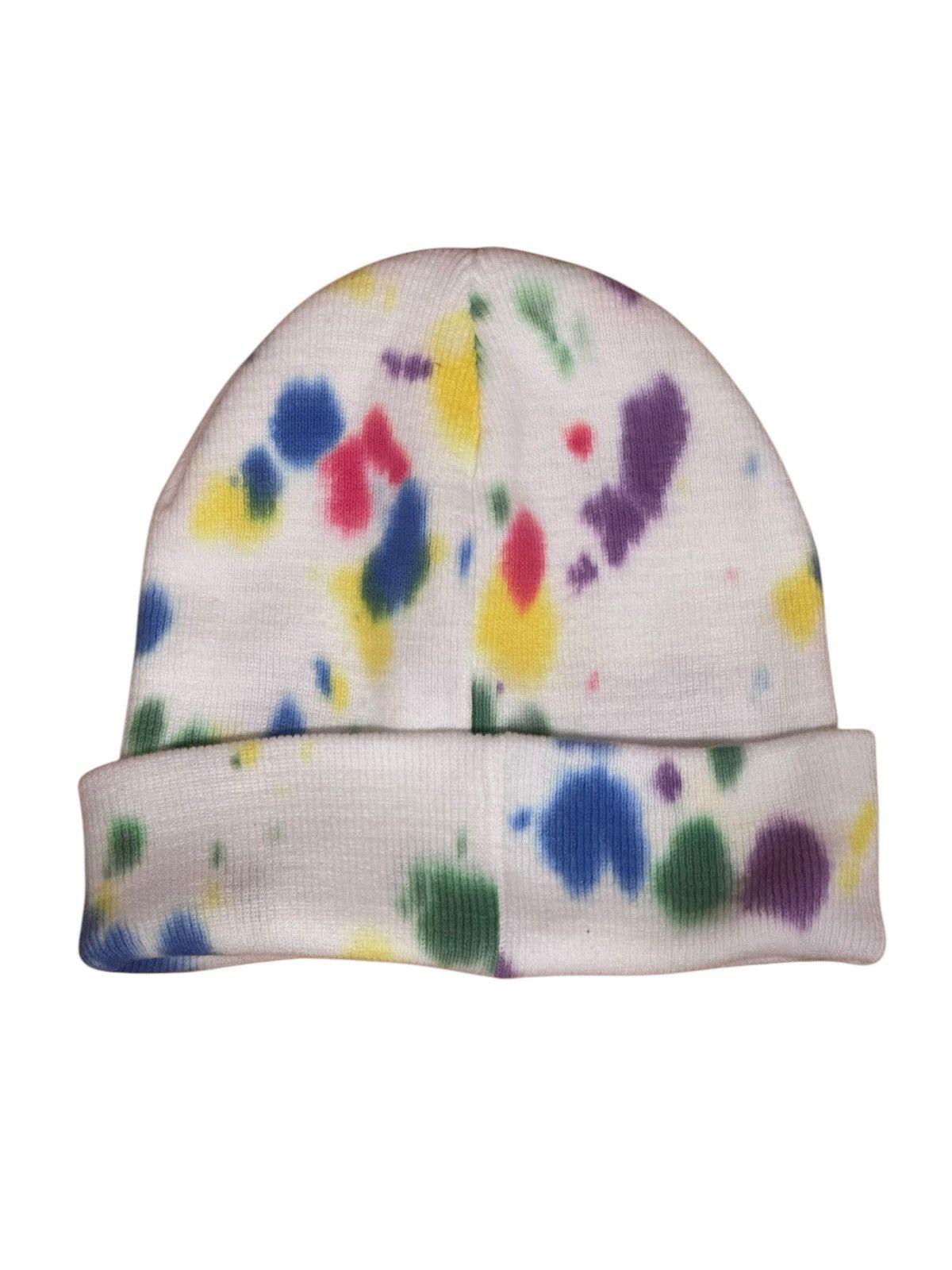 Supreme Supreme Beanie Splatter Dyed White Size ONE SIZE - 2 Thumbnail